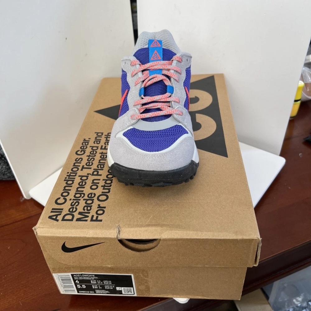 Nike Kids Sneakers - Gray, Blue, and Pink